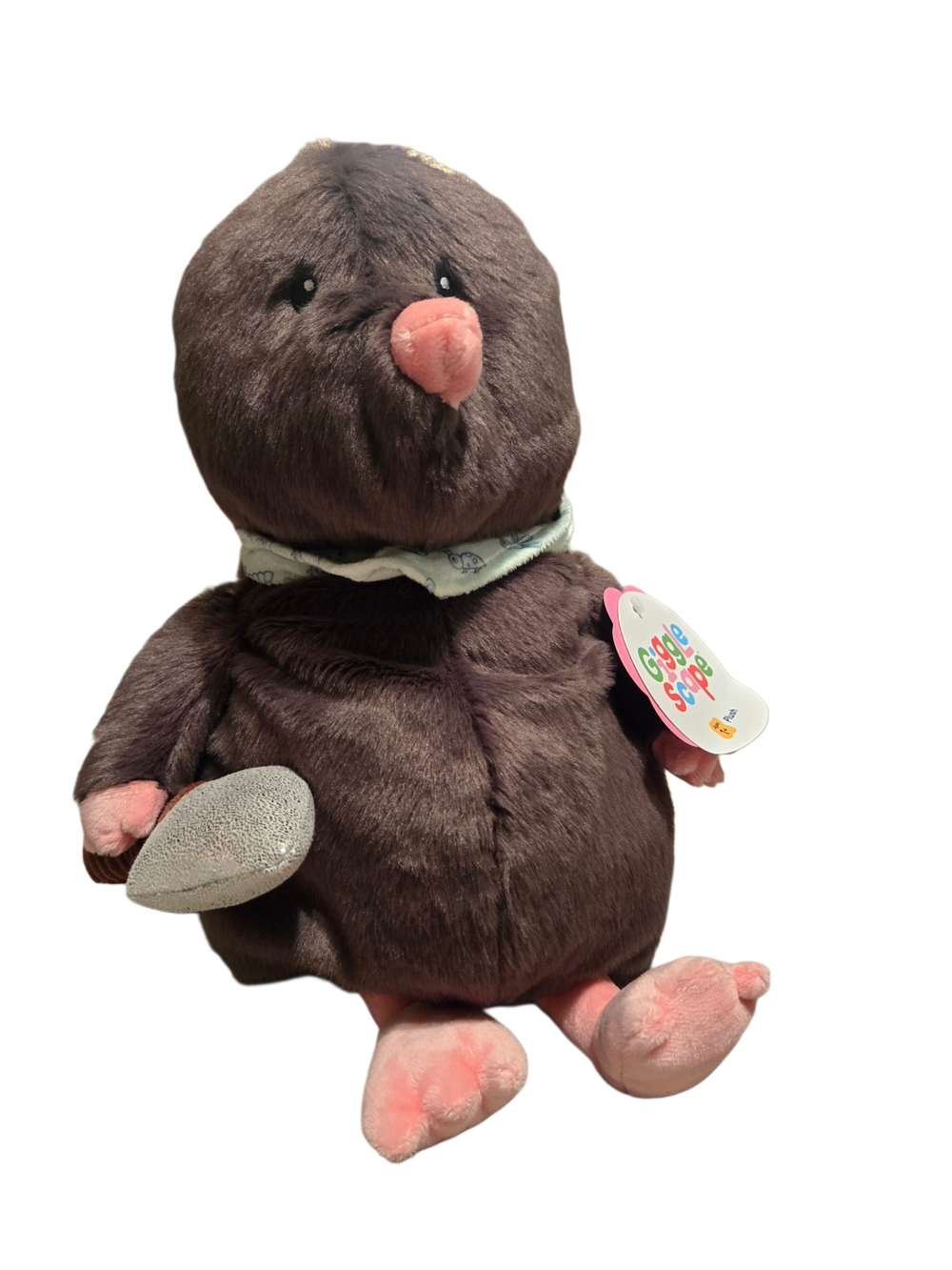 NWT! Gigglescape 12” Plush Mole W/ Scarf & Spade~Stuffed Animal~SO SOFT!!